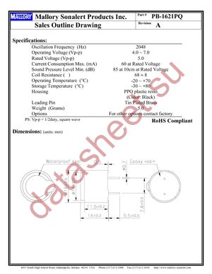 PB-1621PQ datasheet  